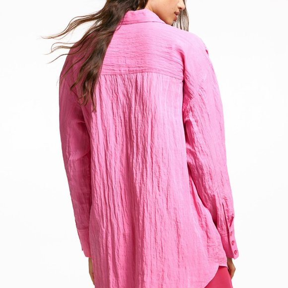 Crinkled Chiffon Shirt - Picture 6 of 9